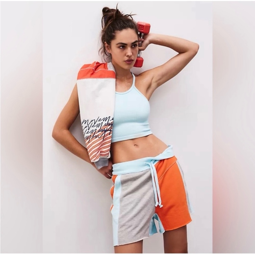 NWOT Free People Movement Piece Of Me Colorblock Shorts